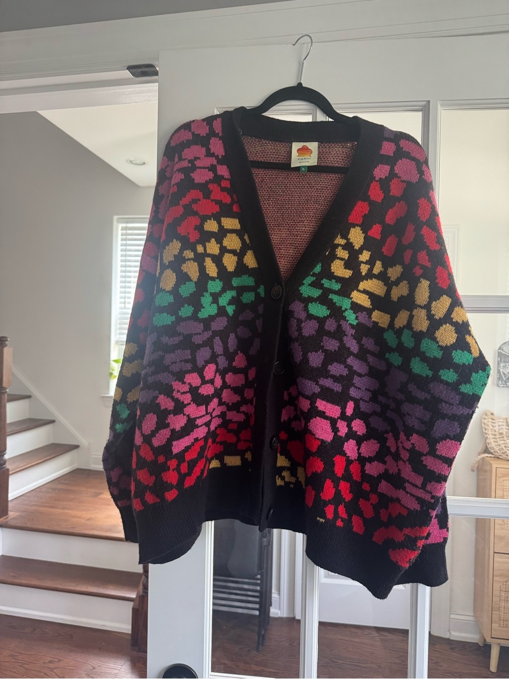FARM Rio Rainbow Leopards Cardigan - Picture 3 of 7